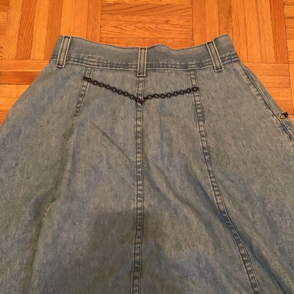 Super vintage cobra flare jean skirt - Picture 5 of 5